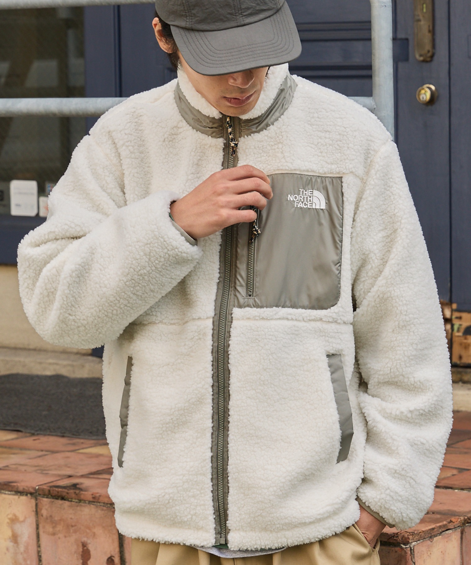 THE NORTH FACE / ザ・ノース・フェイス REVERSIBLE PLAY GREEN FLEECE