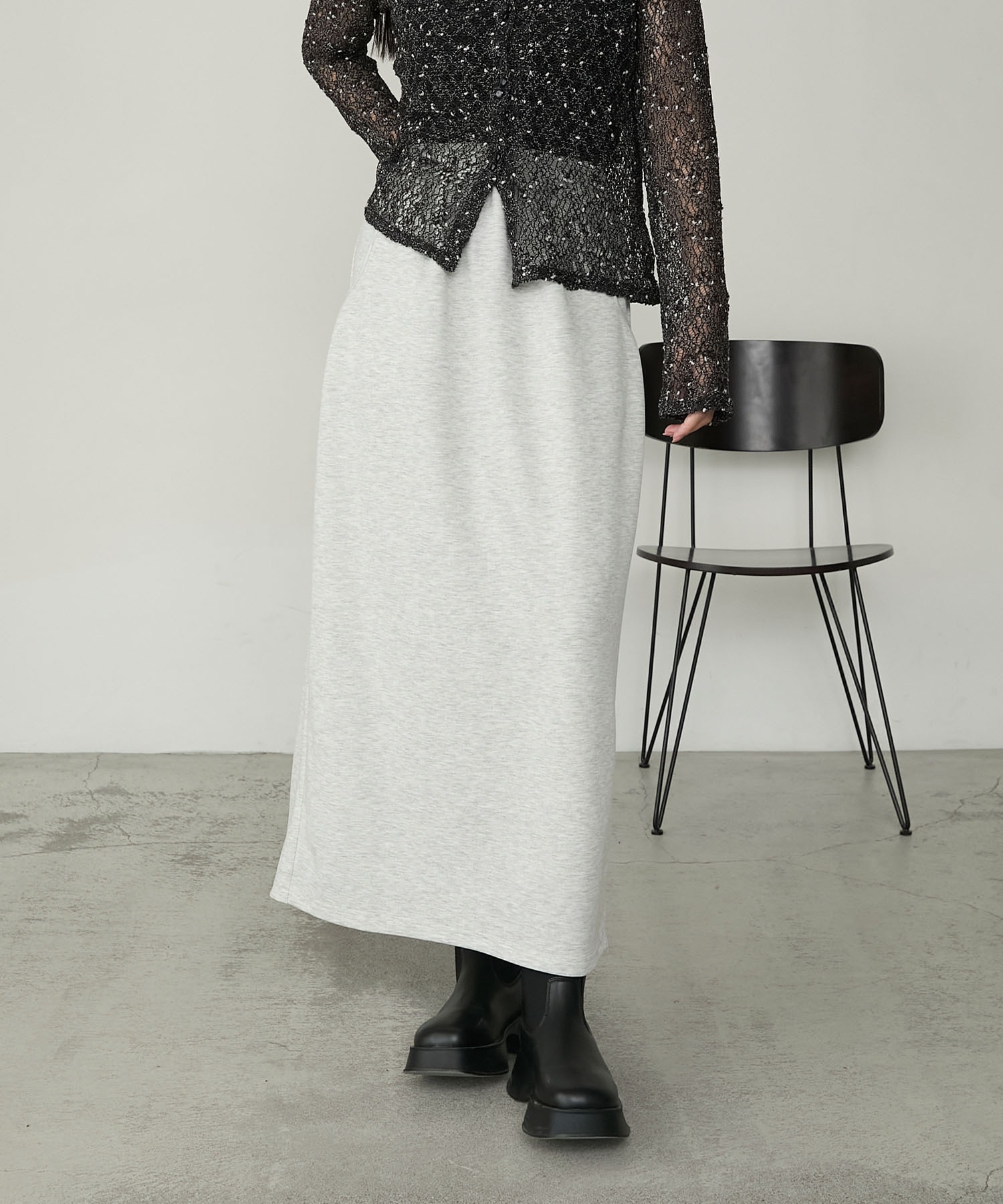 forksy.】ダンボールパイピングポケットコクーンスカート forksy