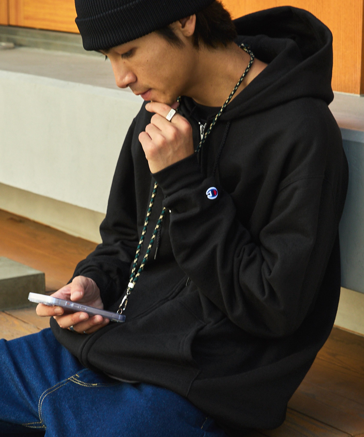 以上宜しくお願い致します『RATS』ZIP HOODIE パーカー BLACK L