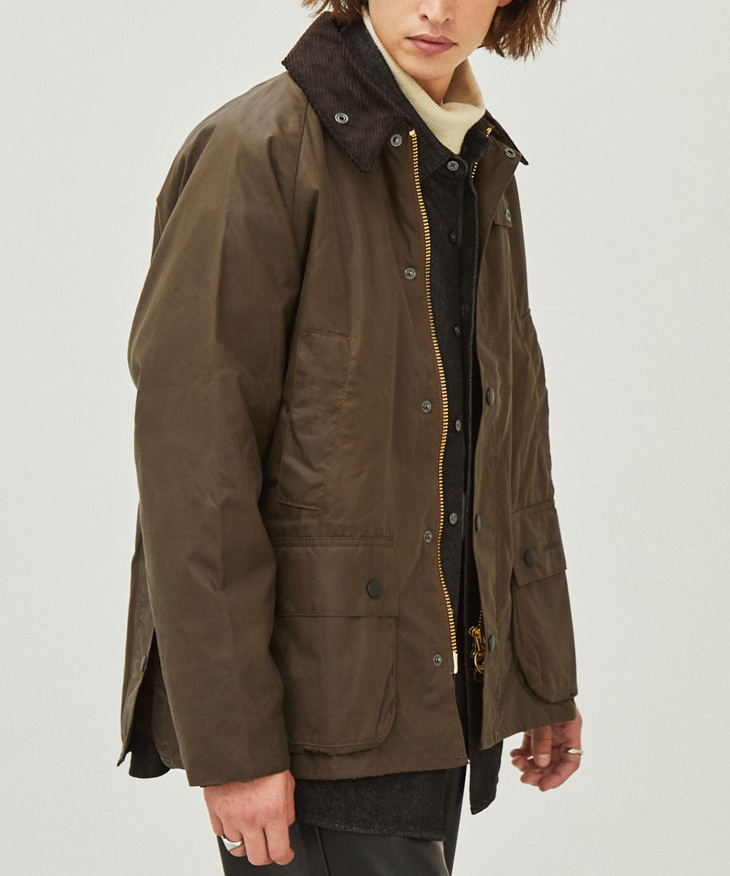 【美品】Barbour　オイルドビデイル身幅約66センチ