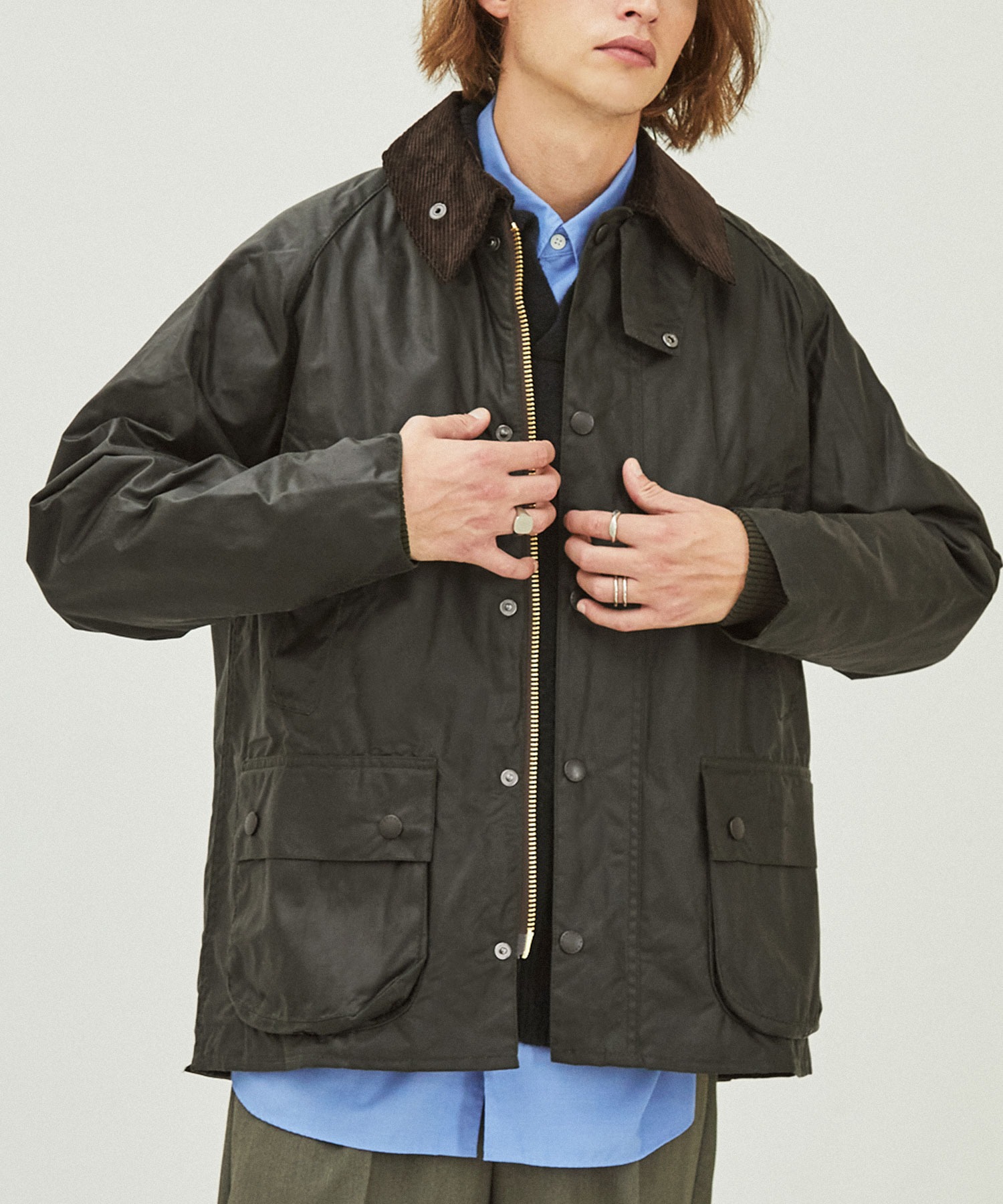 Barbour バブアー BEDALE ビデイル オイルドジャケットカラーグリーン ...