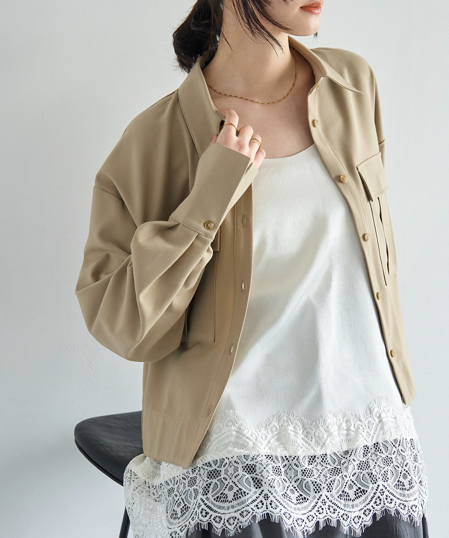 model：H166　着用サイズ：F