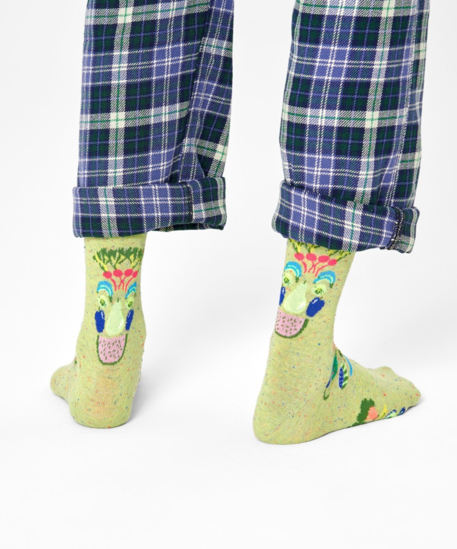 店内限界値引き中＆セルフラッピング無料 Happy SocksHappy Socks Healthy 10211062 Glow クルーソックス ふるさと納税