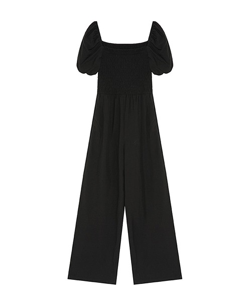 Fano Studios】square neck puff sleeve wide leg jumpsuit  FX21L173-ファッション通販サイト-chuclla,FANO STUDIOS official