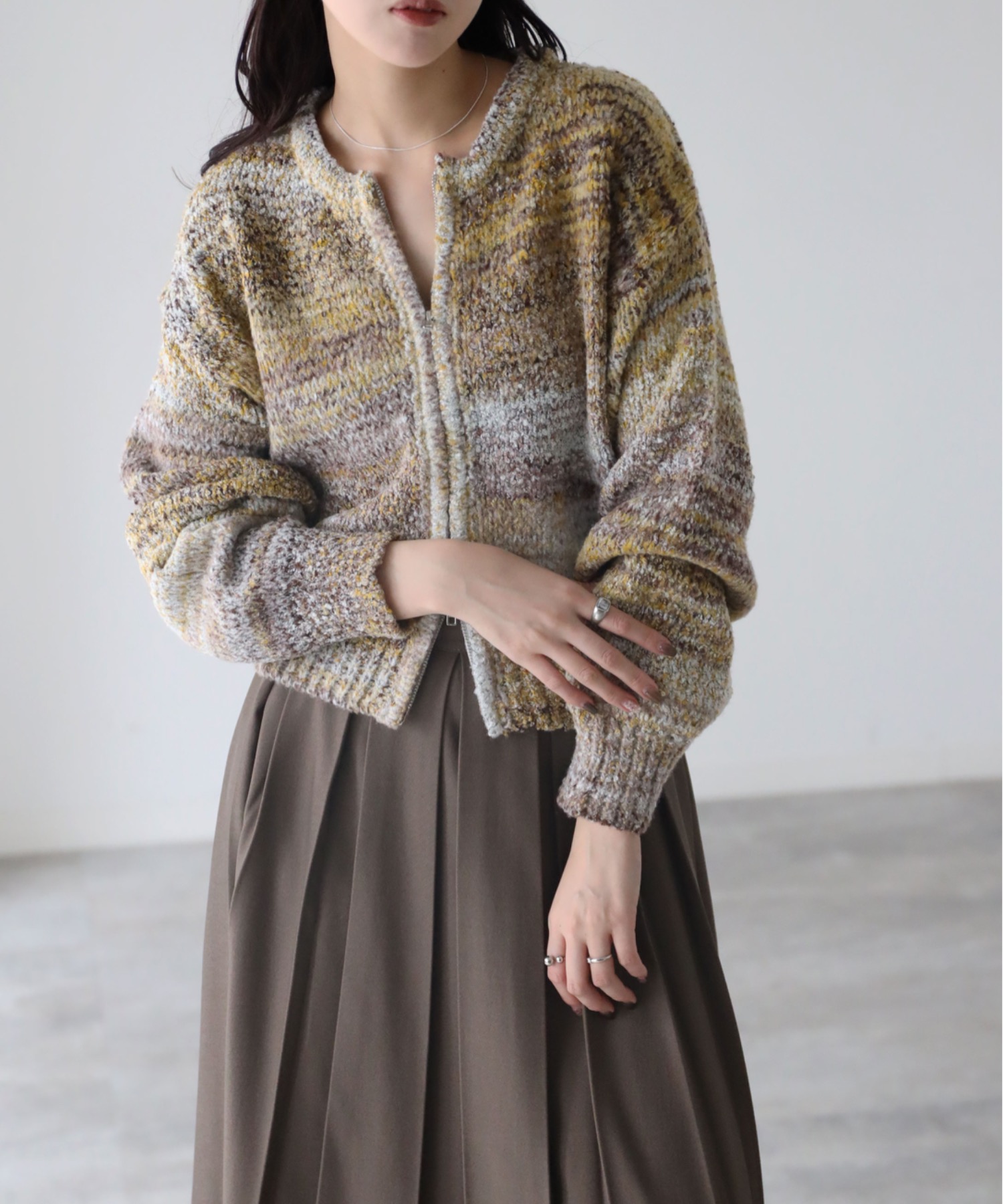 model：164cm. 着用サイズ：FREE
