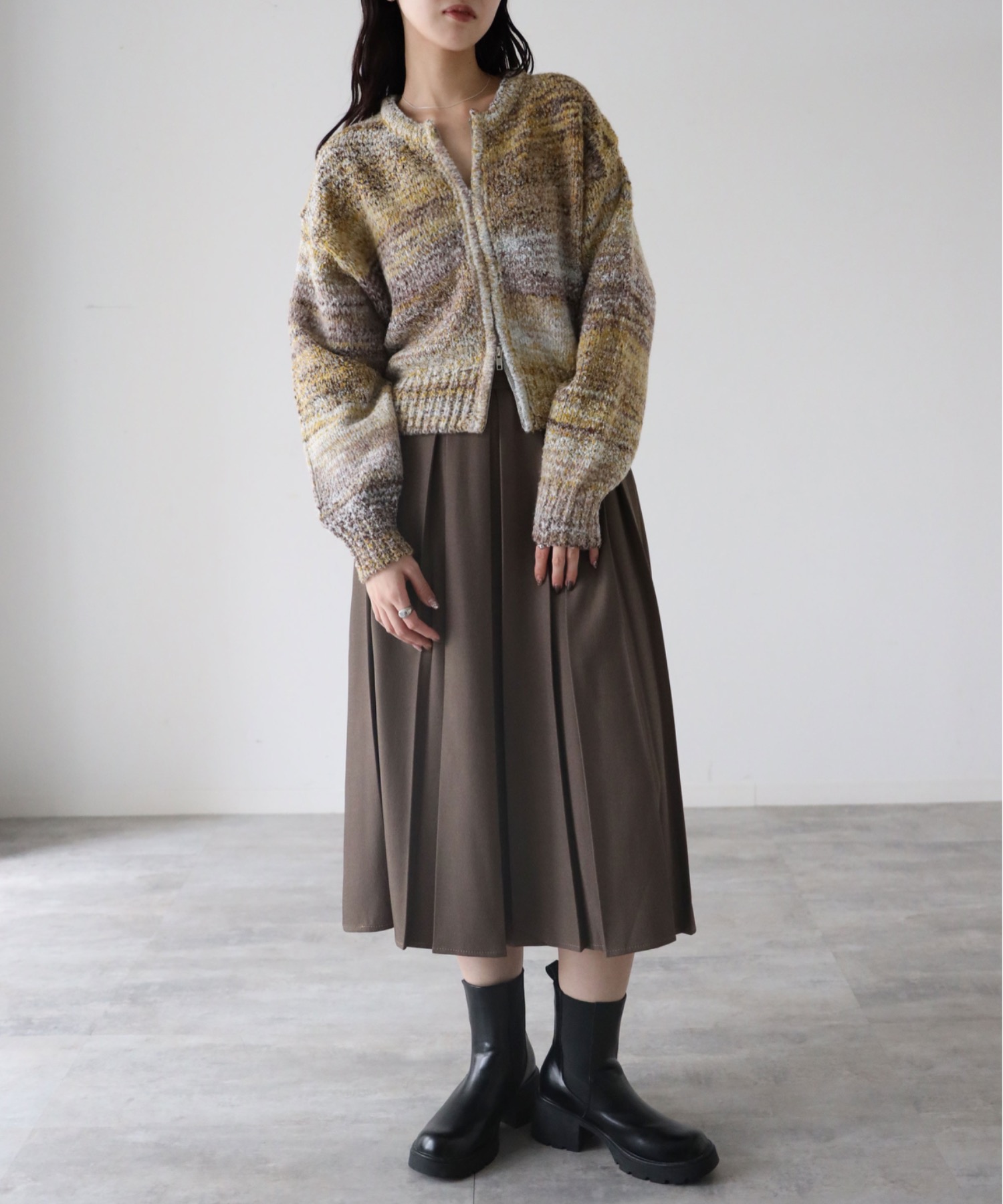 model：164cm. 着用サイズ：FREE