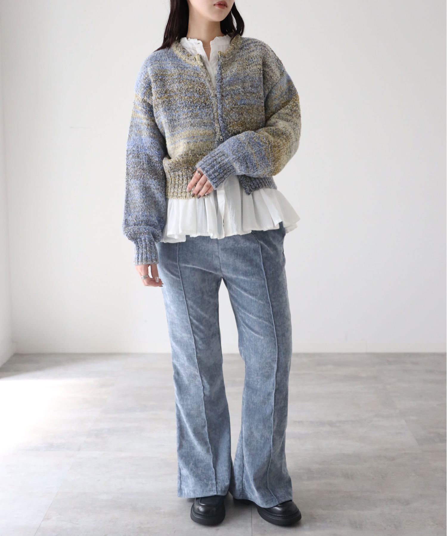 model：164cm. 着用サイズ：FREE