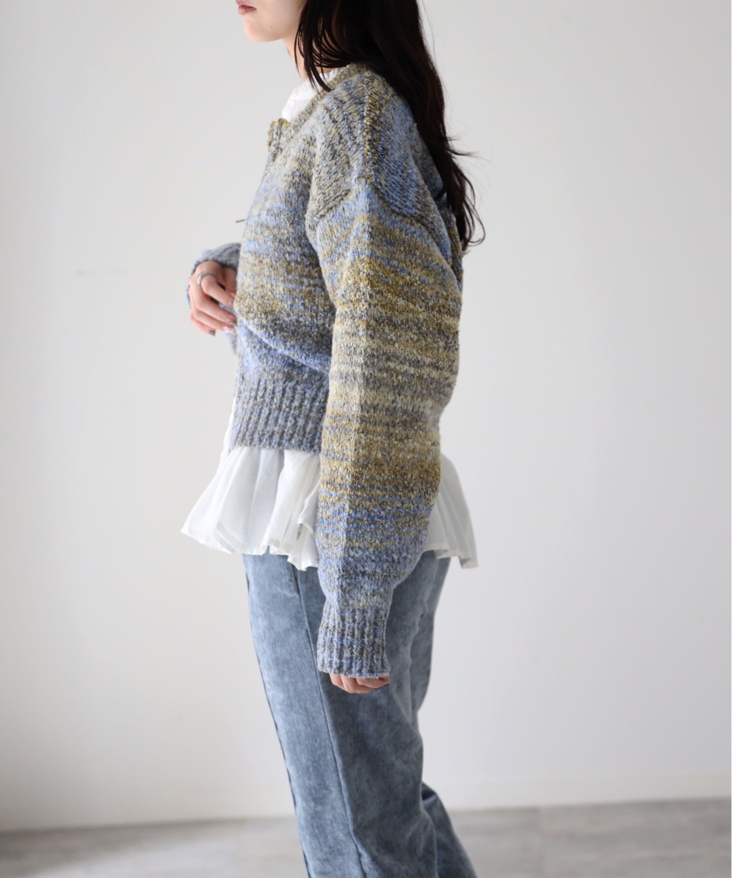 model：164cm. 着用サイズ：FREE