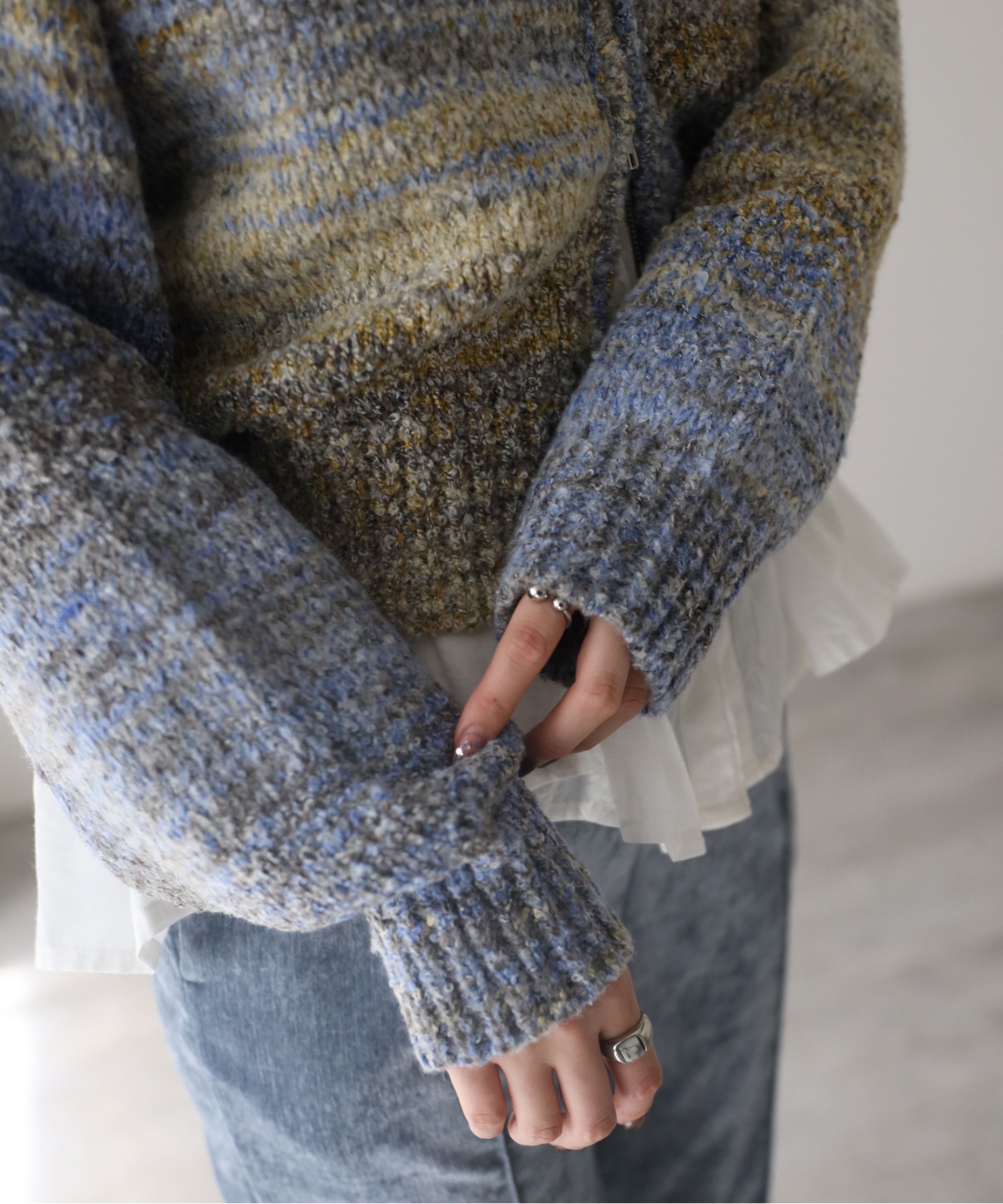 model：164cm. 着用サイズ：FREE