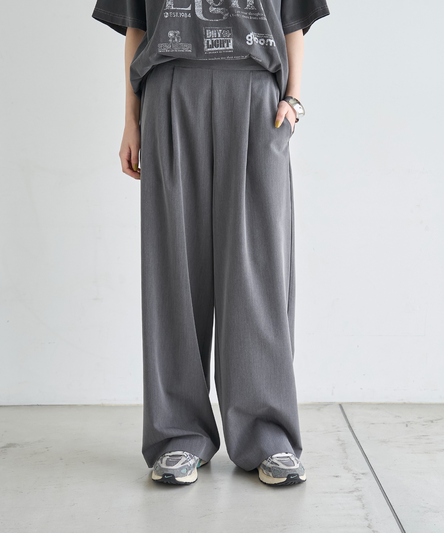 model：H166　着用サイズ：M