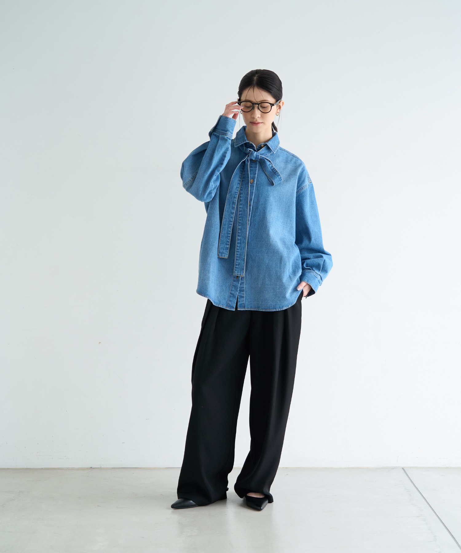 model：H166　着用サイズ：M