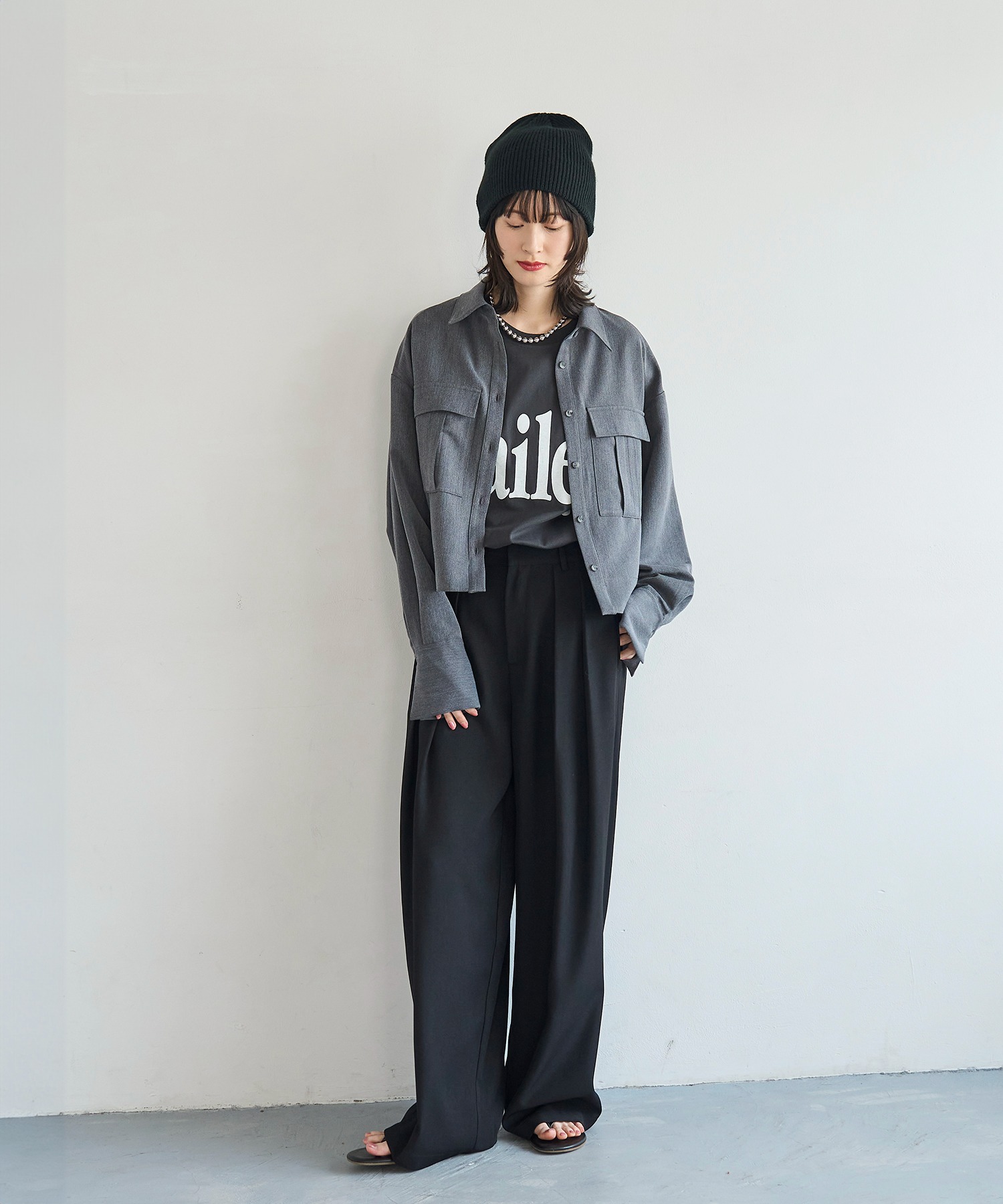model：H166　着用サイズ：M
