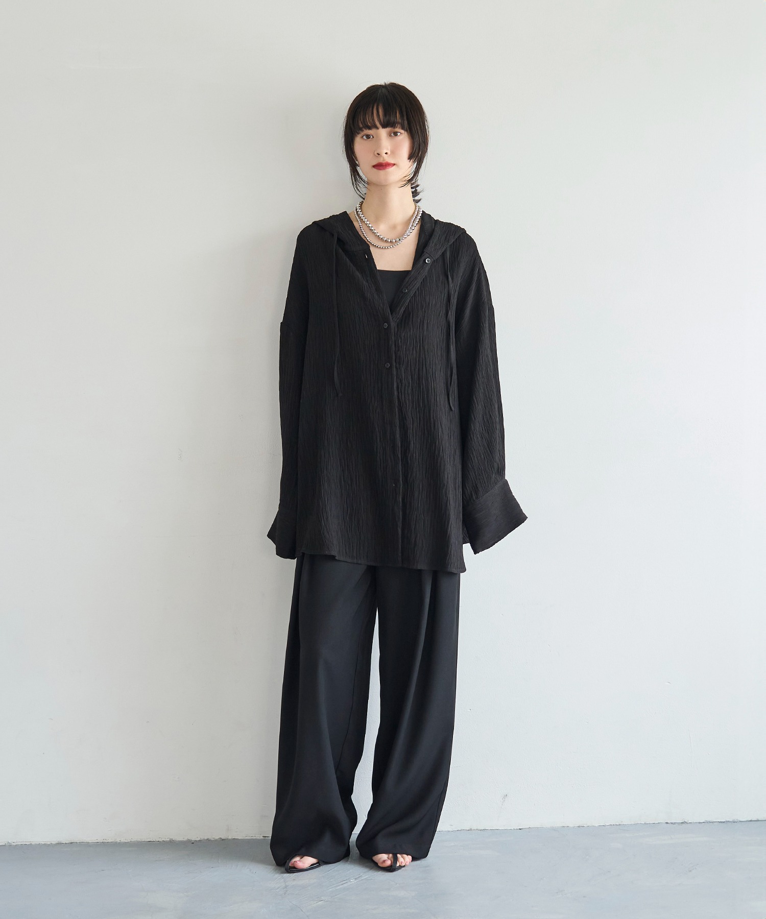 model：H166　着用サイズ：M