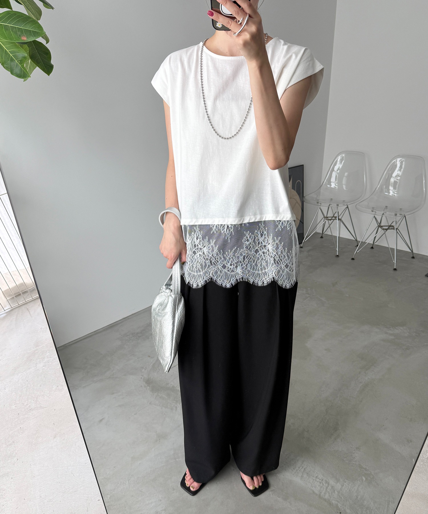 model：H166　着用サイズ：M