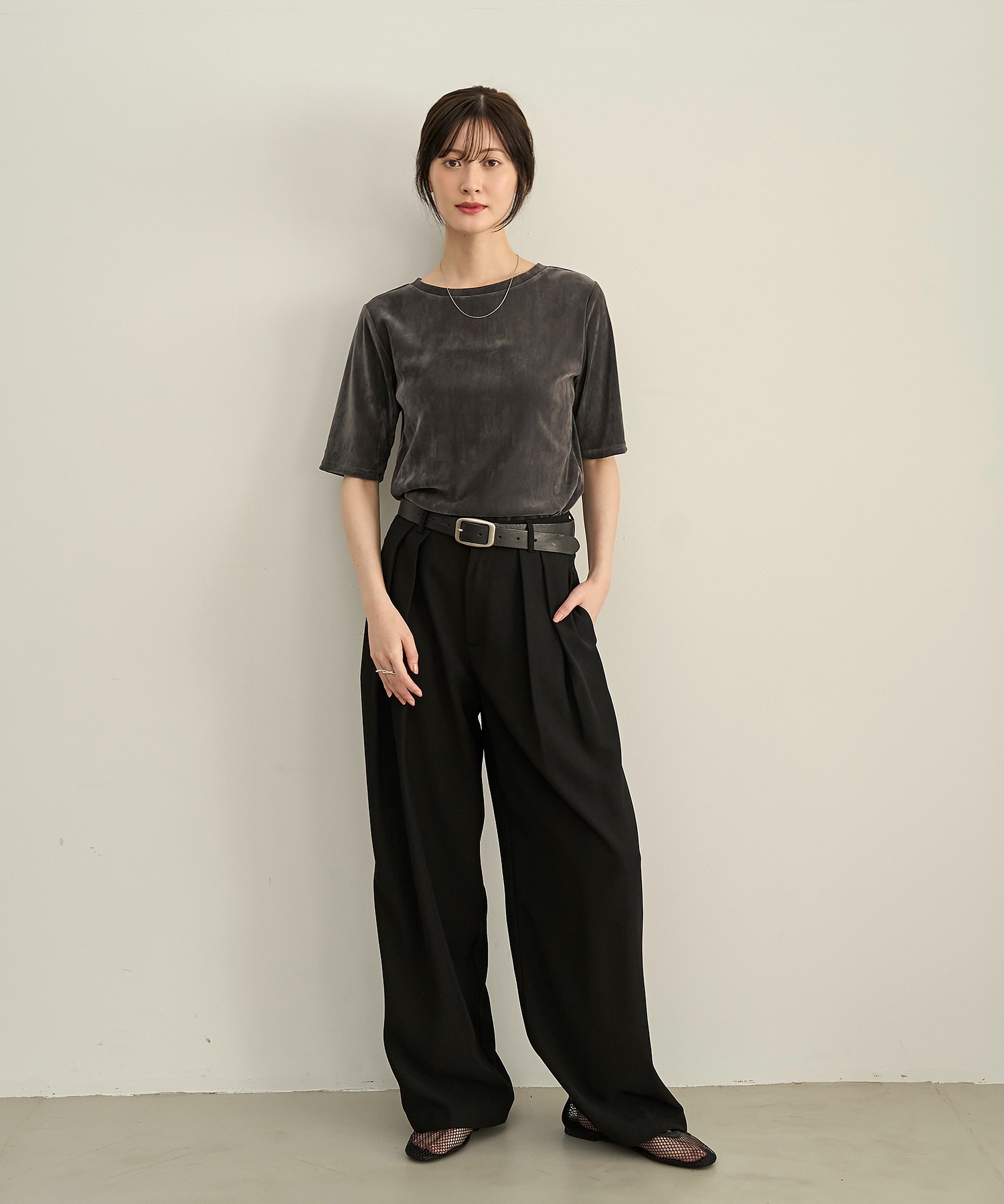 model：H166　着用サイズ：M