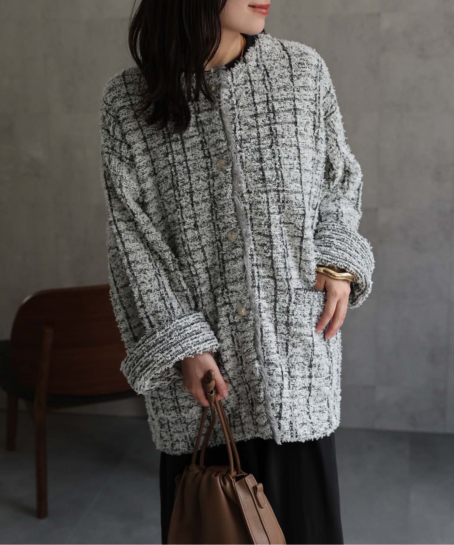 model：156cm 着用サイズ：FREE
