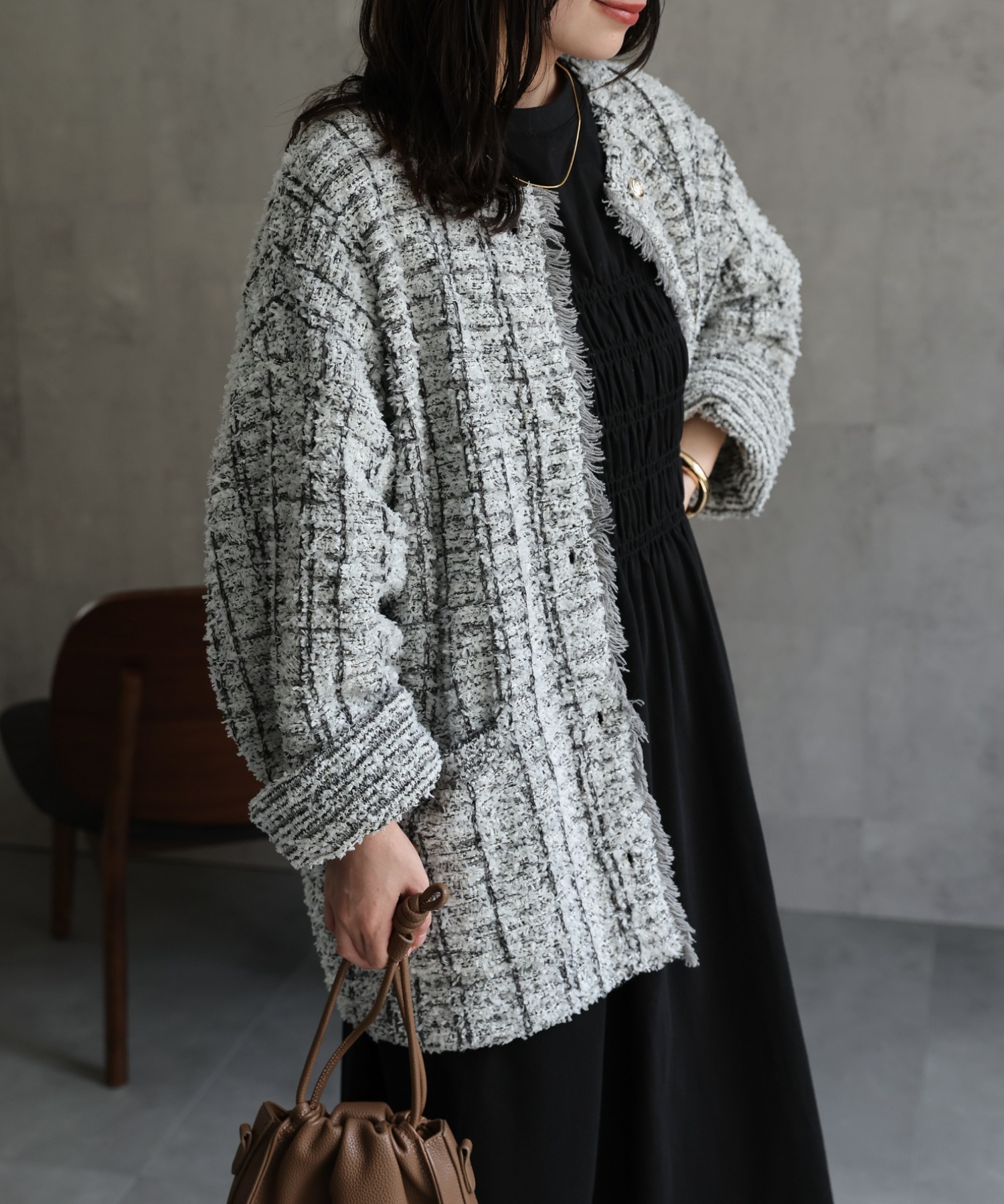 model：156cm 着用サイズ：FREE