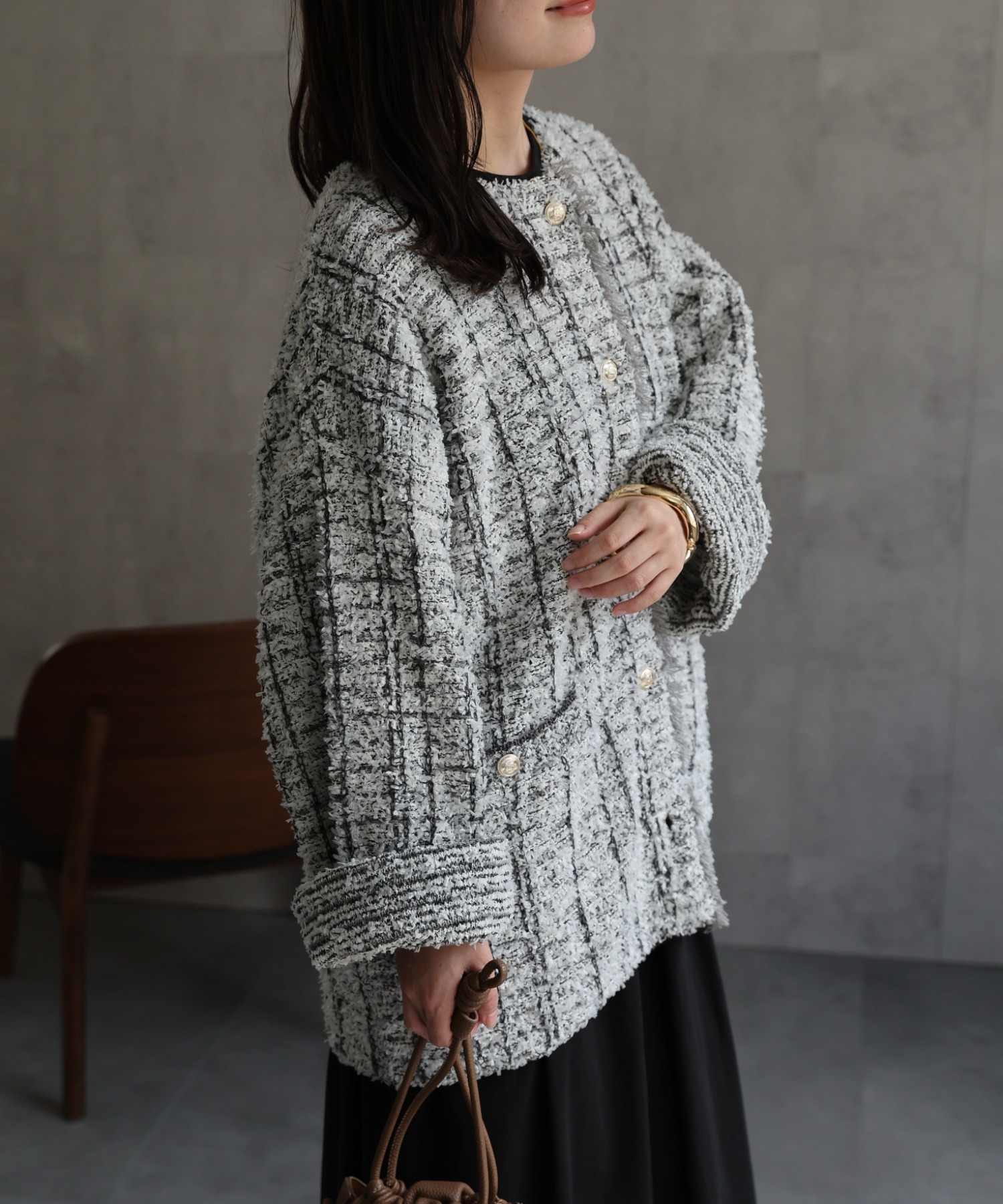 model：156cm 着用サイズ：FREE