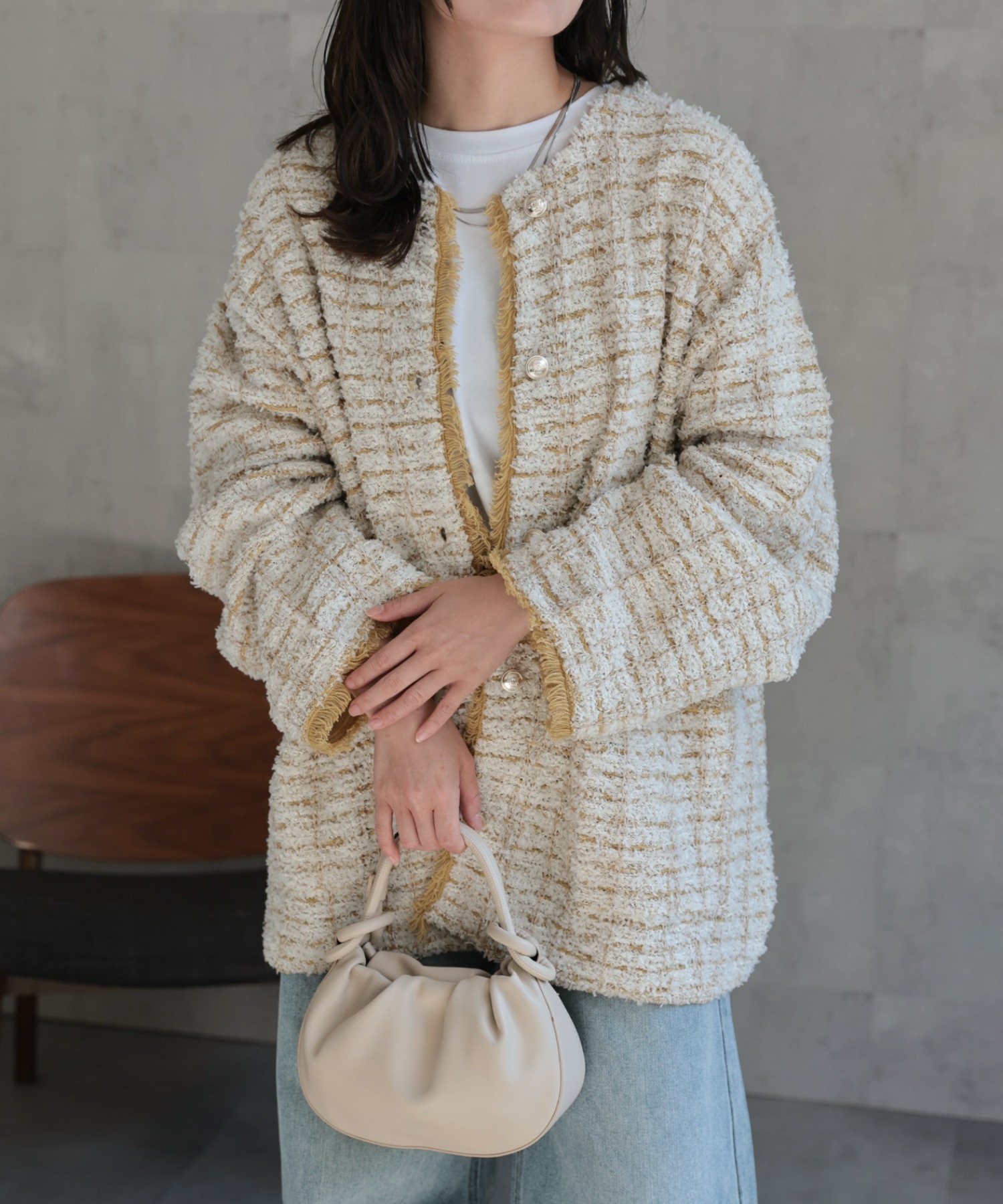 model：156cm 着用サイズ：FREE