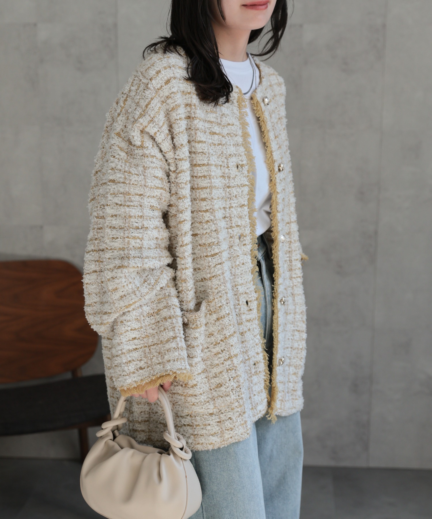 model：156cm 着用サイズ：FREE