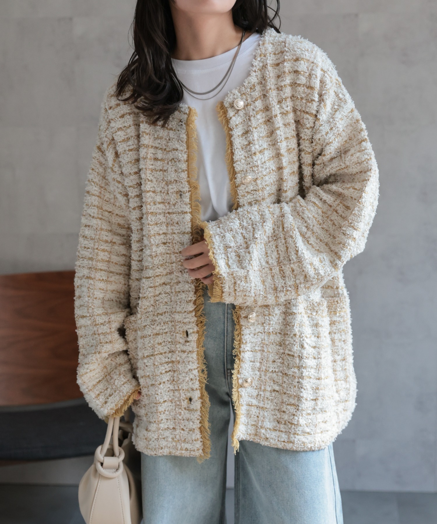 model：156cm 着用サイズ：FREE