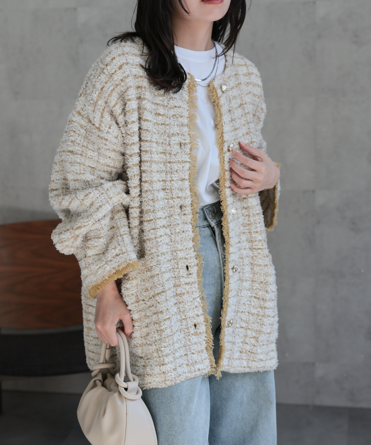 model：156cm 着用サイズ：FREE