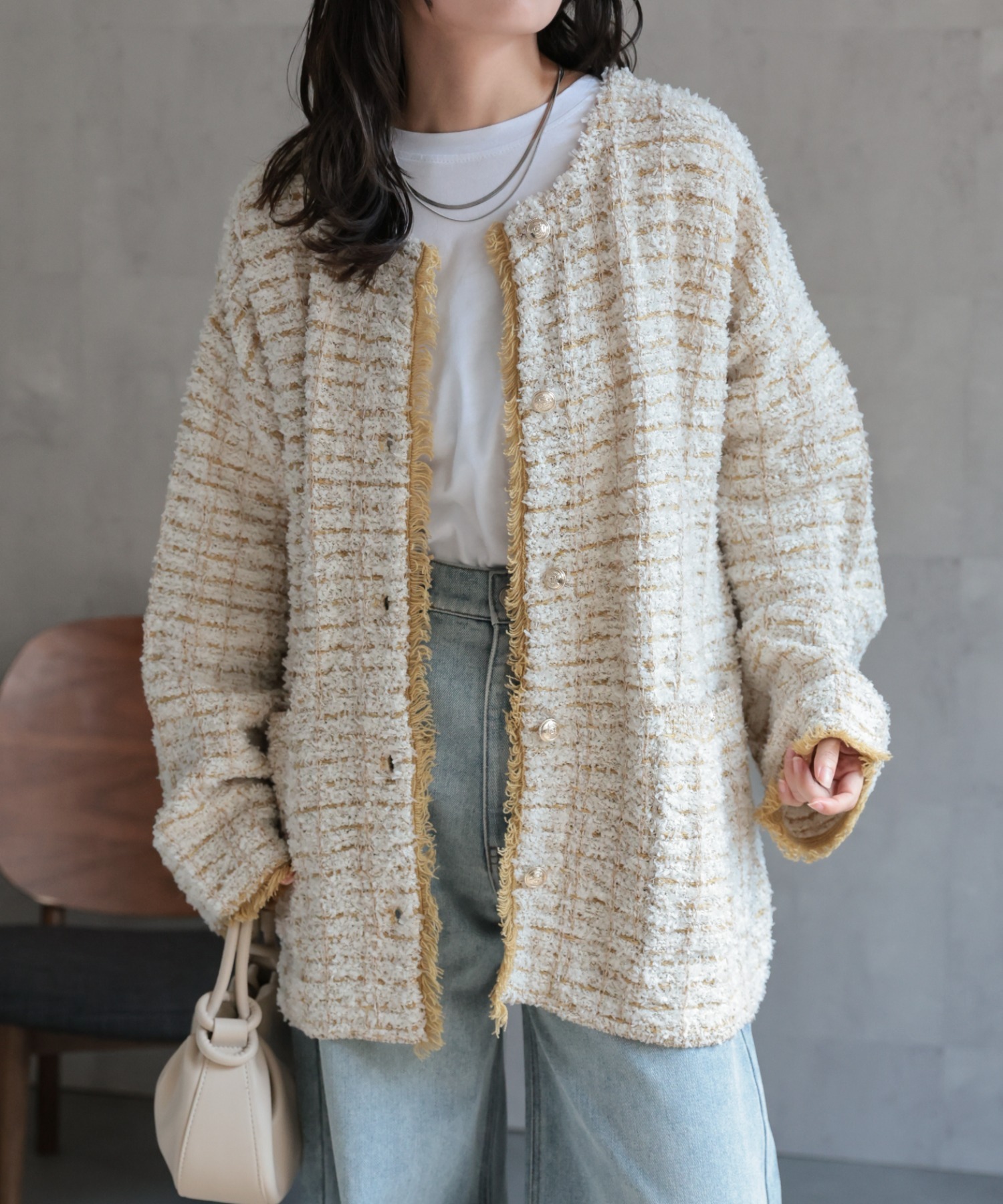 model：156cm 着用サイズ：FREE