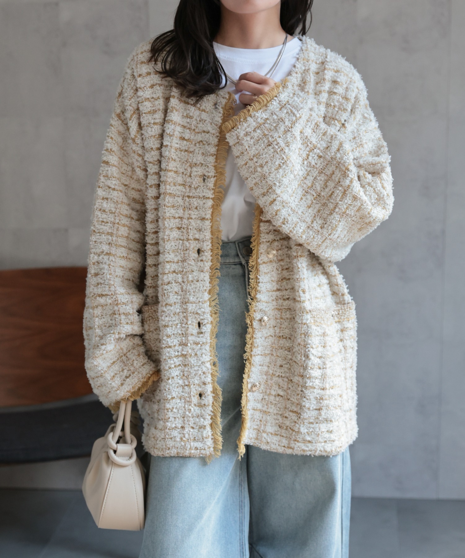 model：156cm 着用サイズ：FREE
