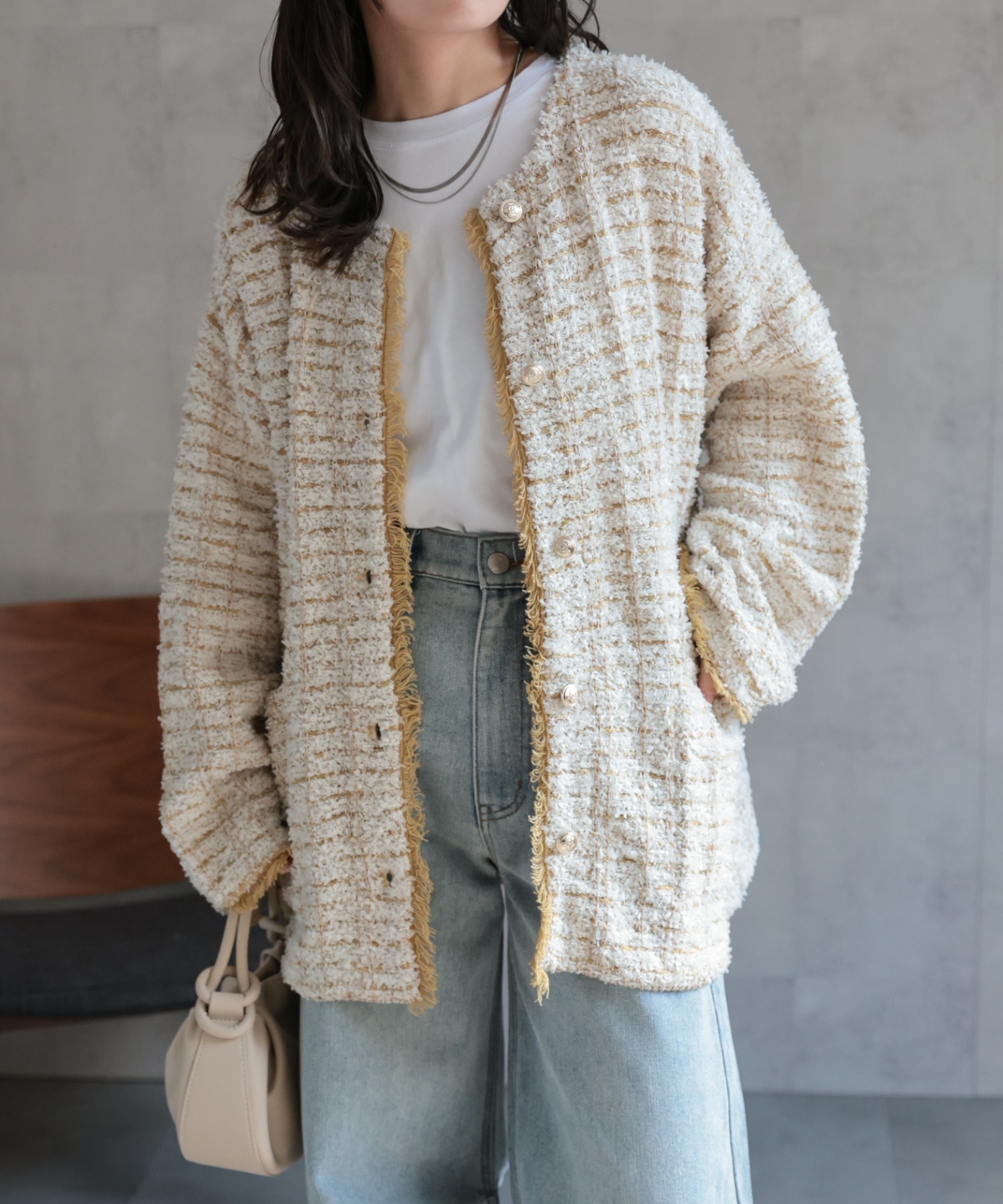 model：156cm 着用サイズ：FREE