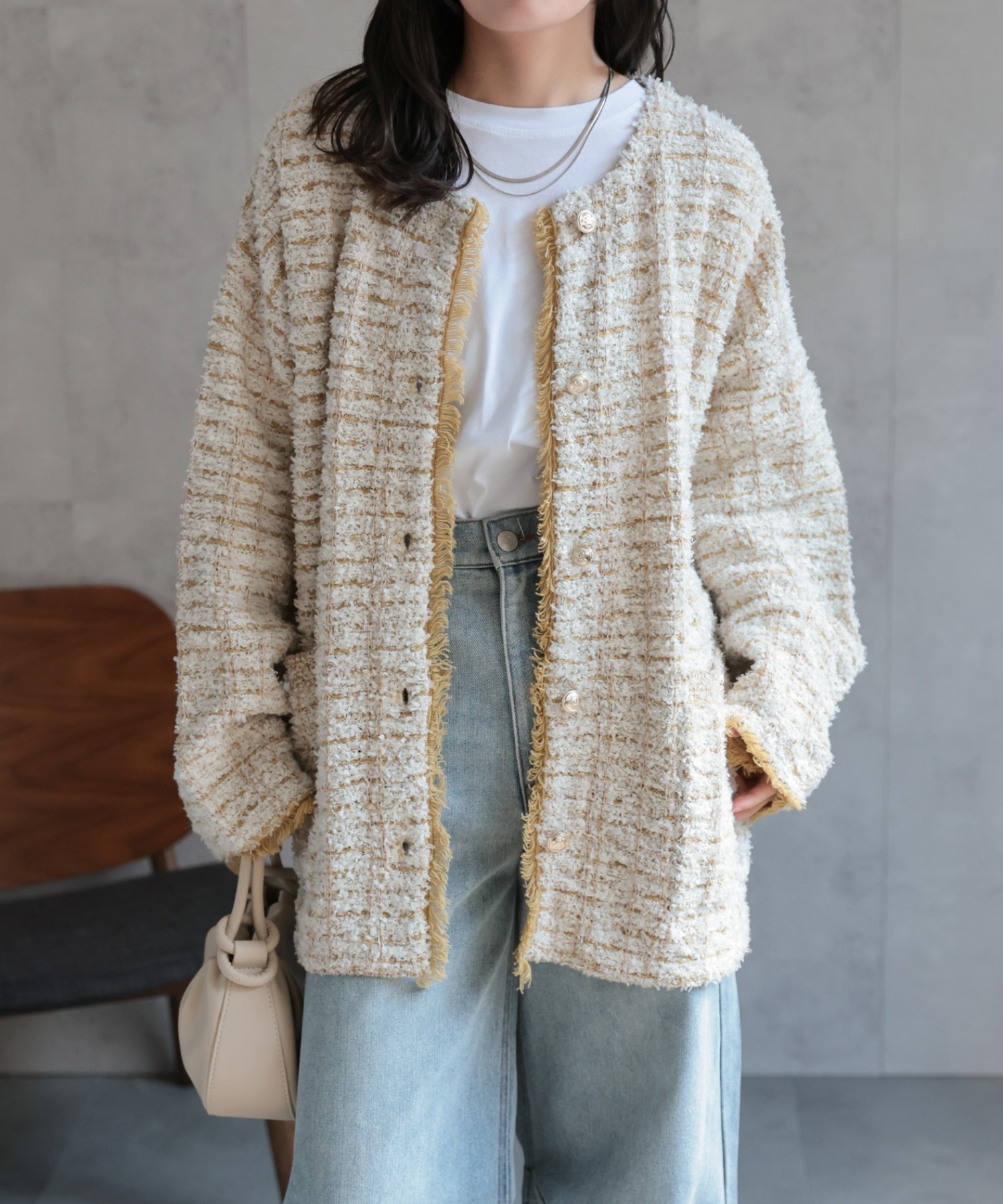 model：156cm 着用サイズ：FREE