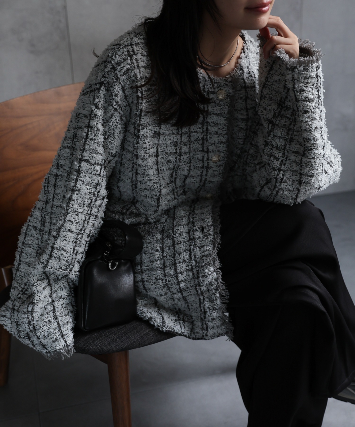 model：156cm 着用サイズ：FREE