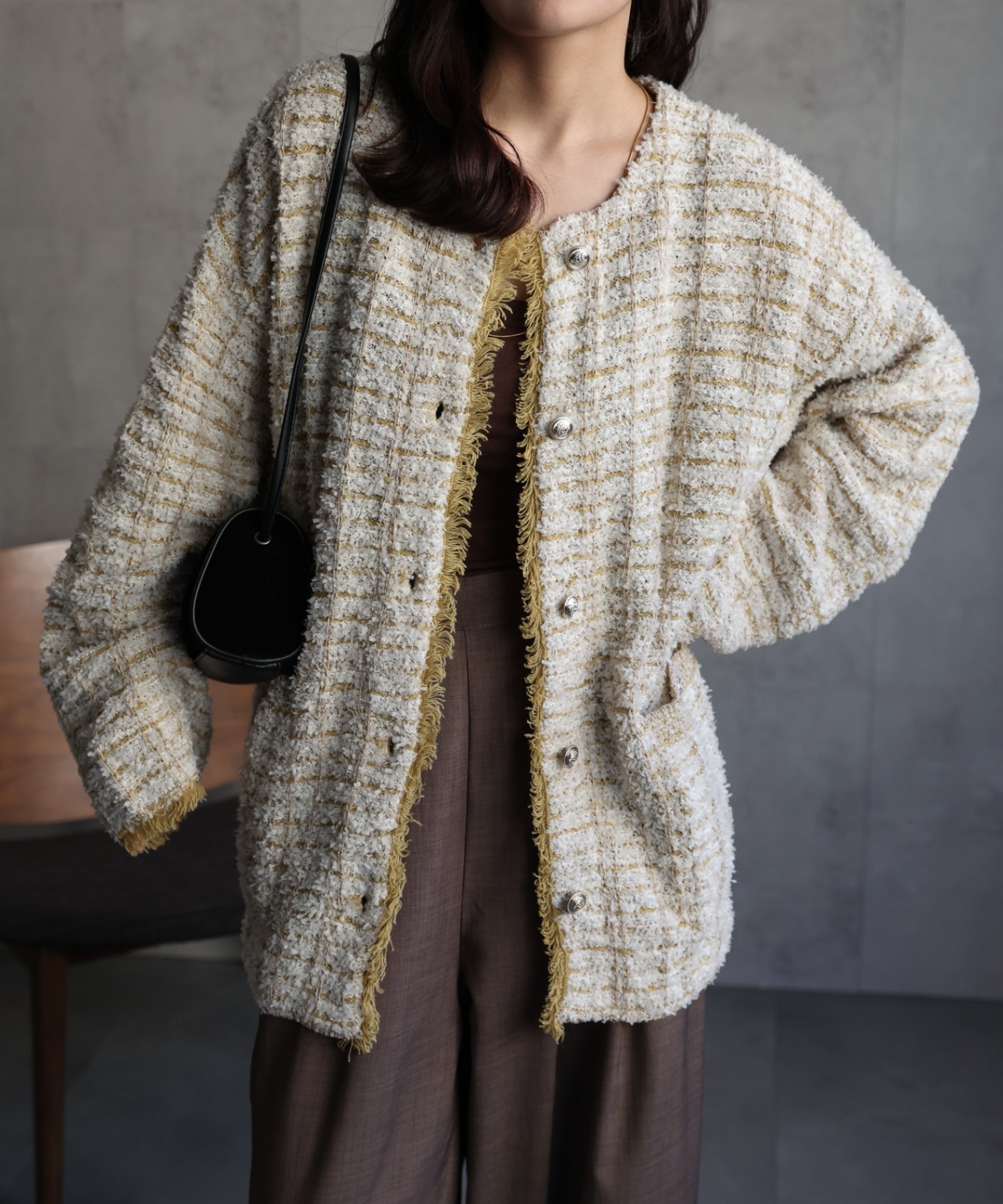 model：156cm 着用サイズ：FREE