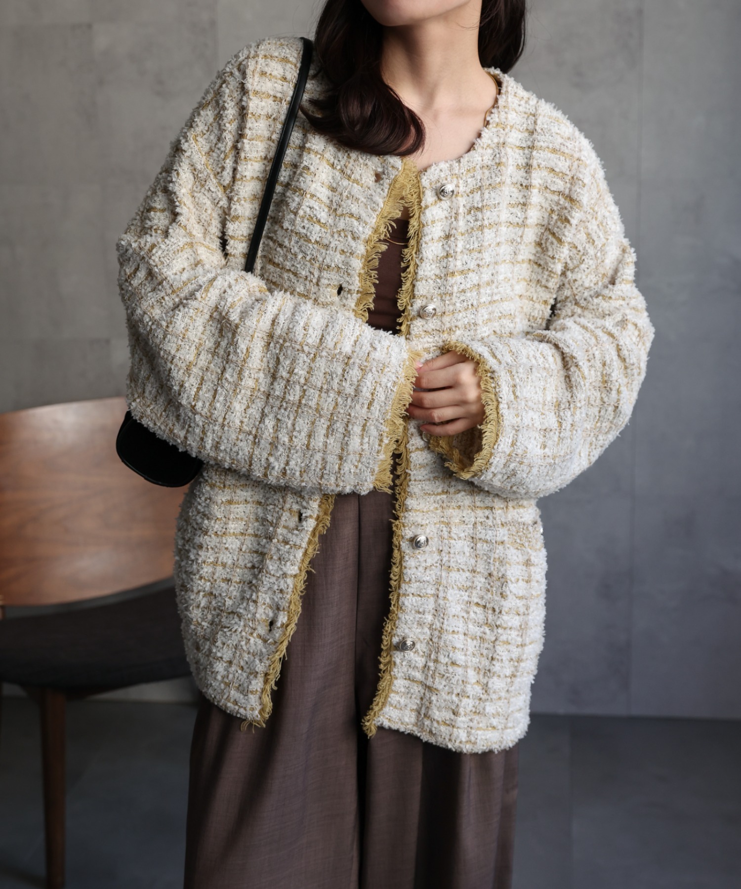 model：156cm 着用サイズ：FREE