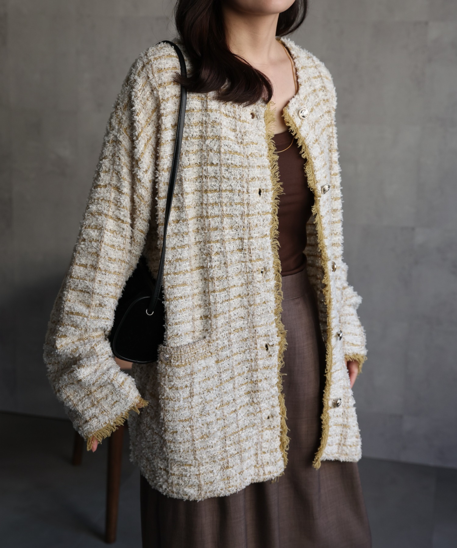 model：156cm 着用サイズ：FREE