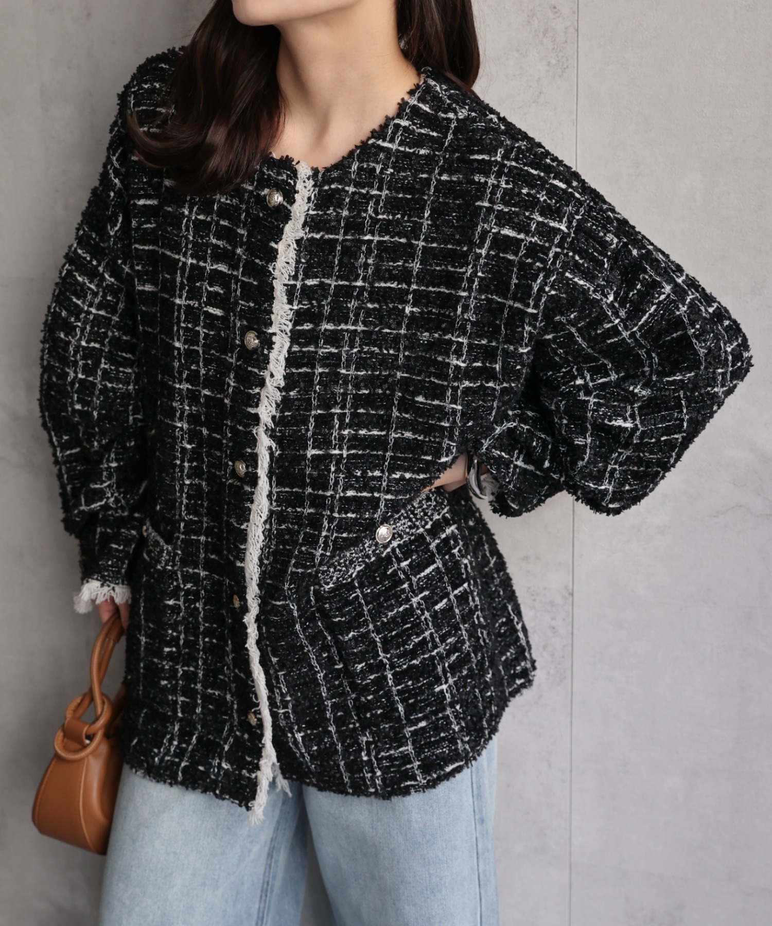 model：156cm 着用サイズ：FREE