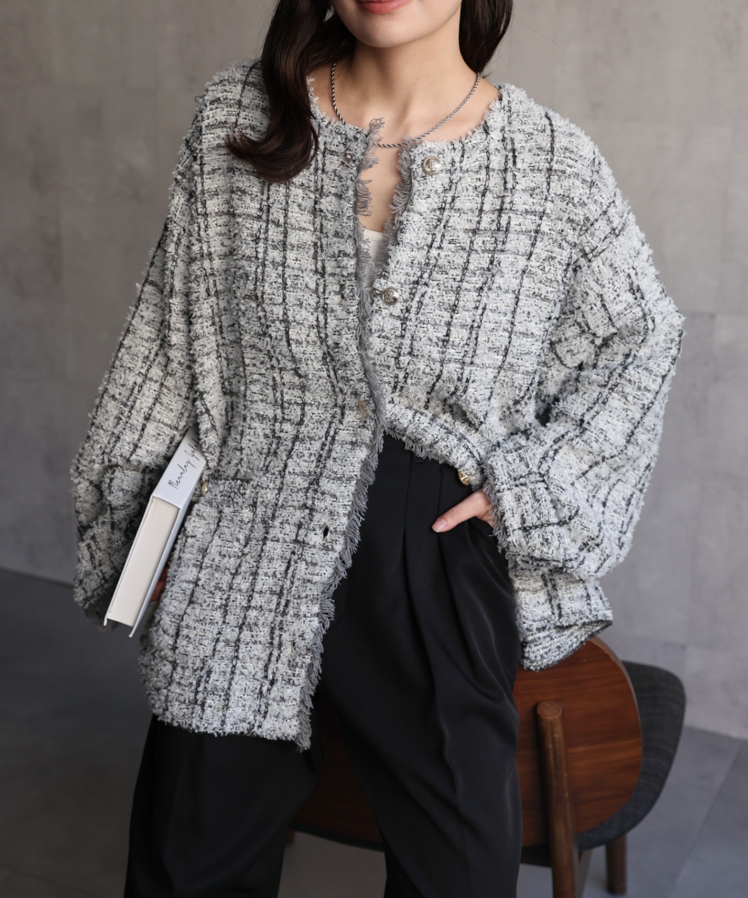 model：156cm 着用サイズ：FREE