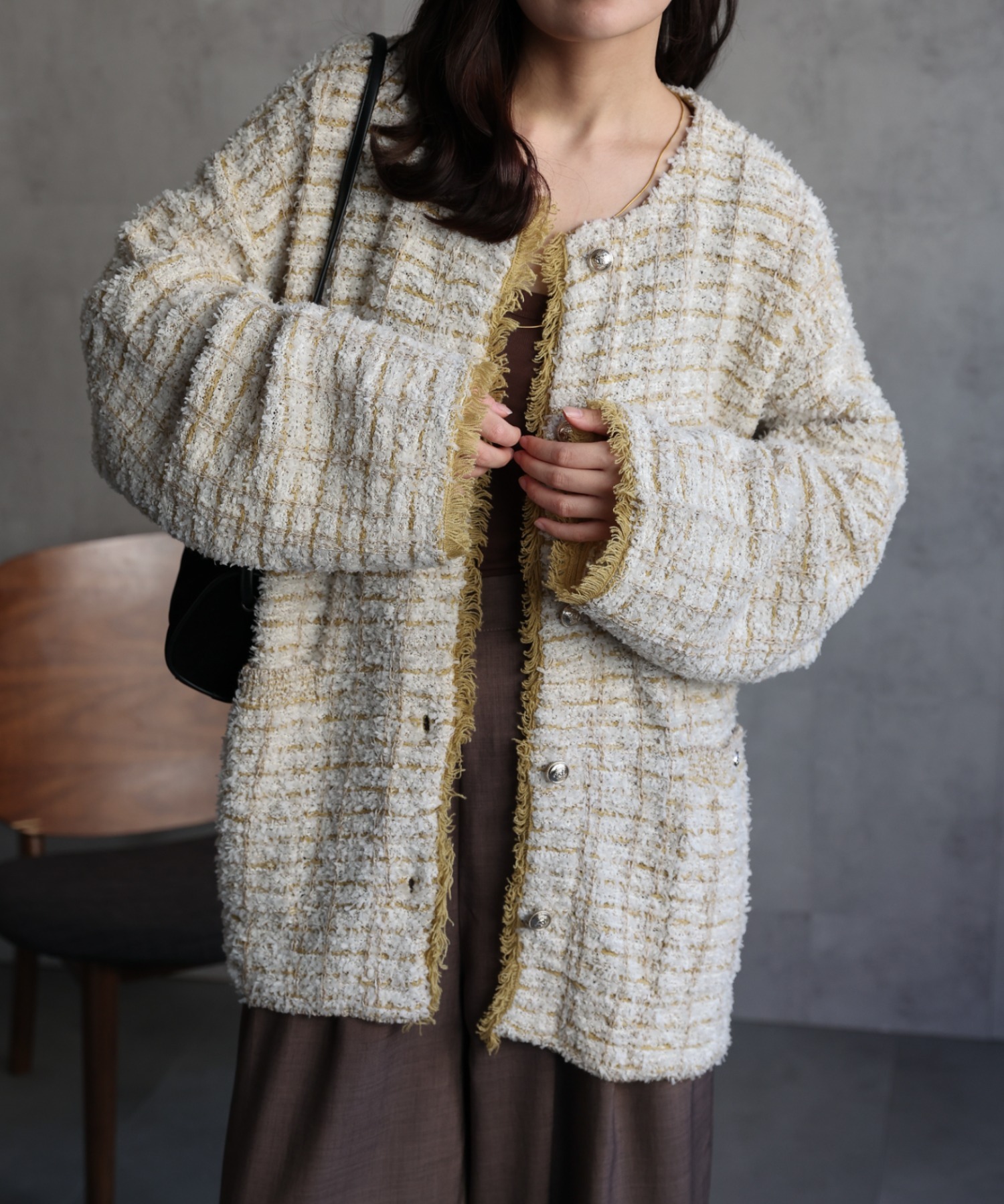 model：156cm 着用サイズ：FREE