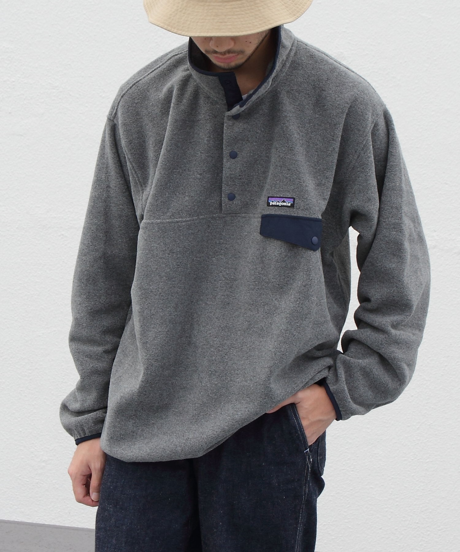 50%OFF パタゴニア Patagonia スナップT グレー×パープル シンチラ - ニット/セーター