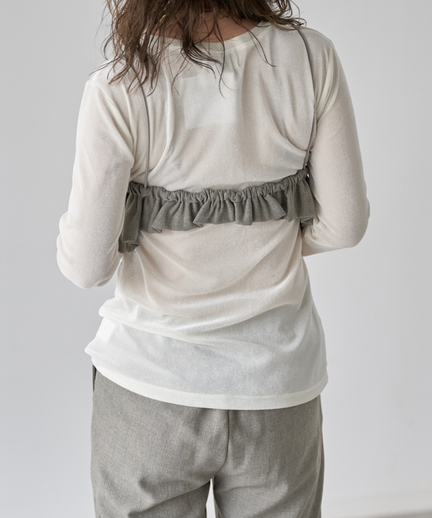 model：162cm. 着用サイズ：FREE