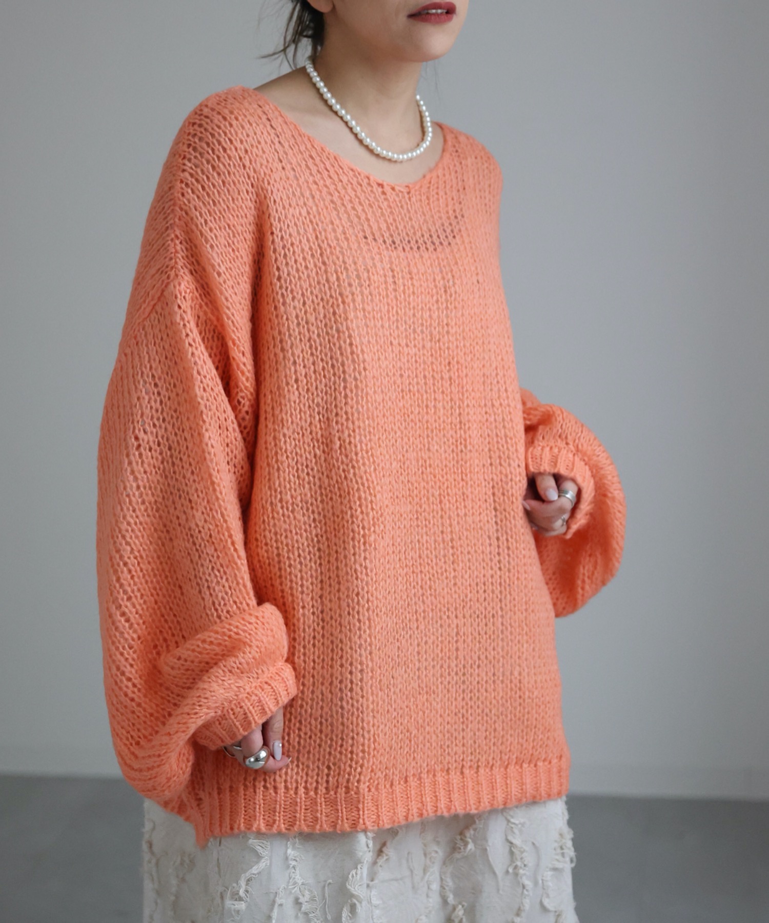 model:156cm  着用サイズ:FREE