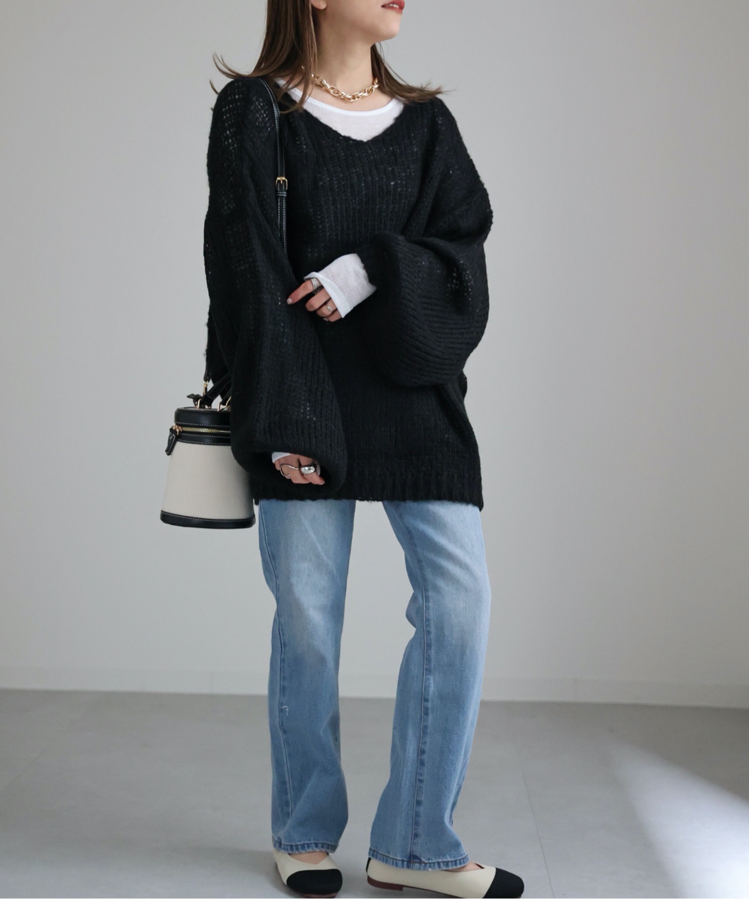 model:156cm  着用サイズ:FREE