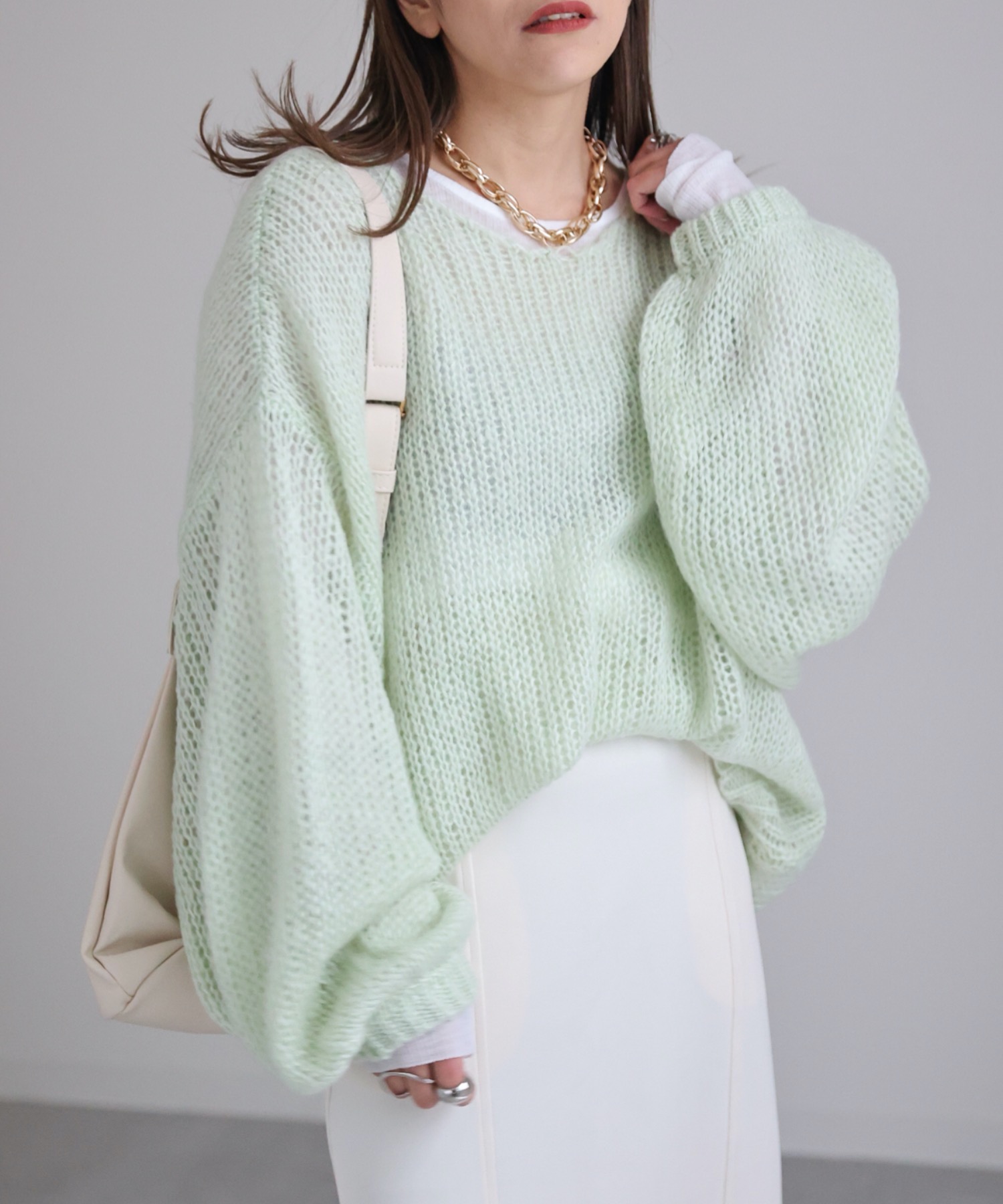 model:156cm  着用サイズ:FREE