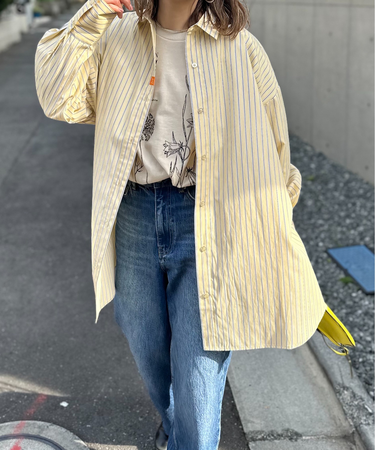 イエロー
model:154cm 着用サイズ:FREE