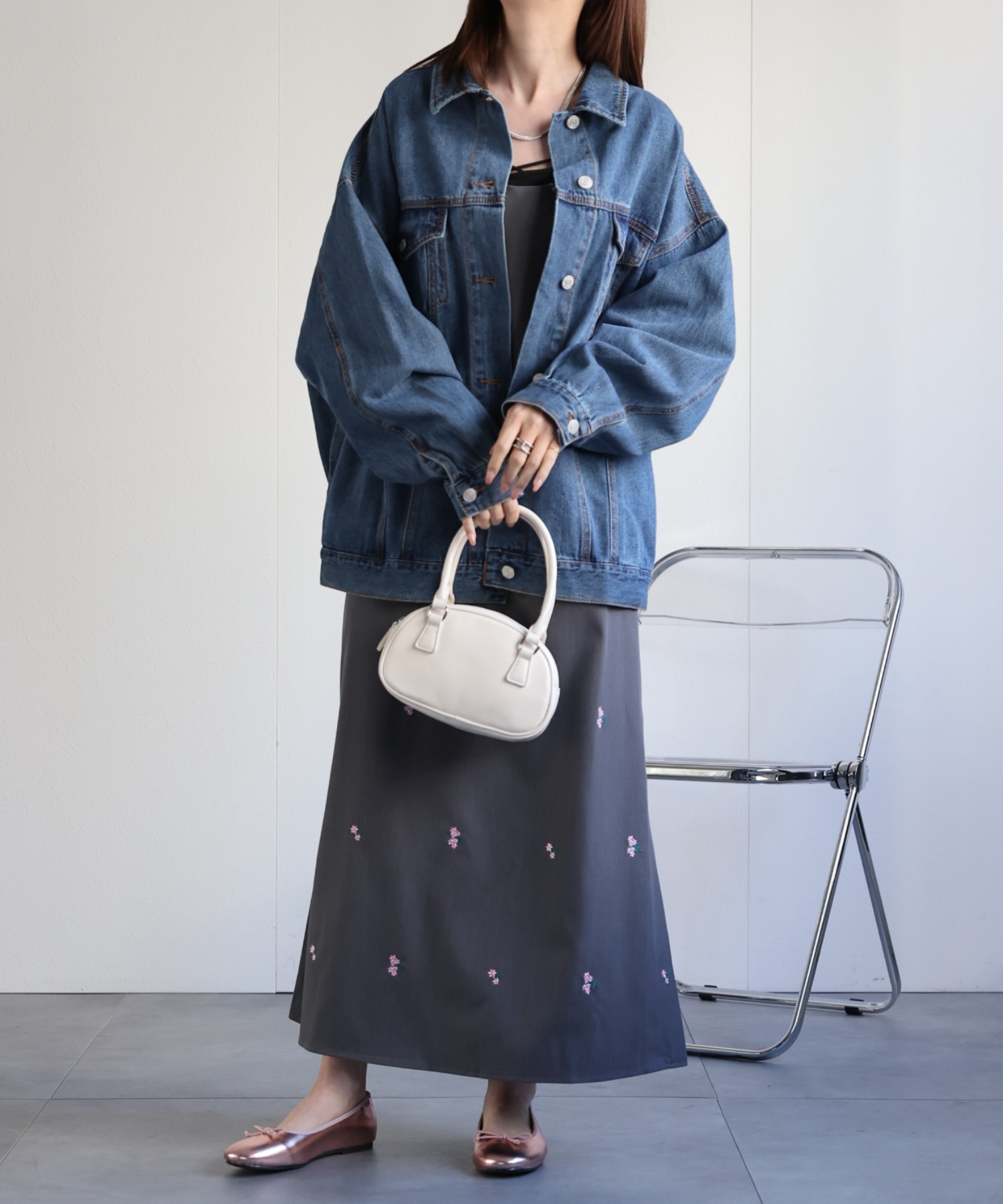 model：162㎝着用サイズ：F