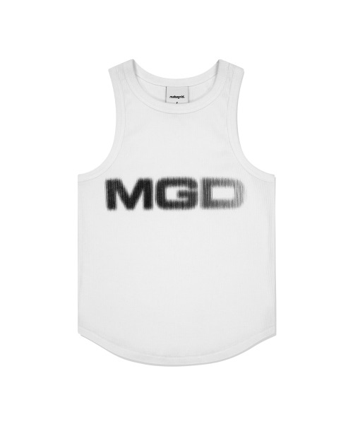 タンクトップ ノースリーブ 「mahagrid/マハグリッド」MGD TANK TOP/エムジーディーロゴ スリムタンクトップ レディース mahagrid/マハグリッド』MGD TANK TOP/エムジーディーロゴ
