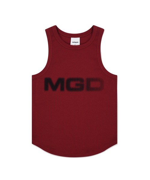 タンクトップ ノースリーブ 「mahagrid/マハグリッド」MGD TANK TOP/エムジーディーロゴ スリムタンクトップ レディース mahagrid/マハグリッド』MGD TANK TOP/エムジーディーロゴ