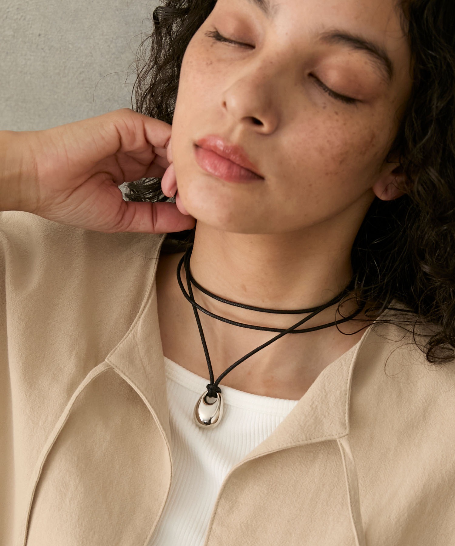 JöICEADDED ネックレス ネックチョーカー ブラックコード Motif black