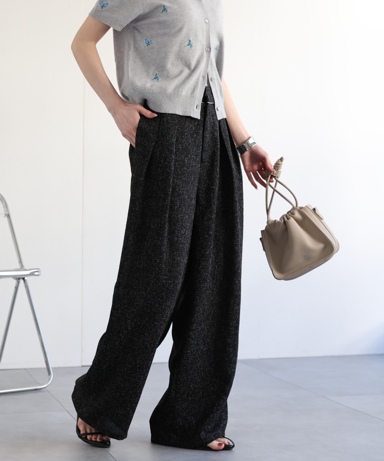 model：162cm 着用サイズ：F
