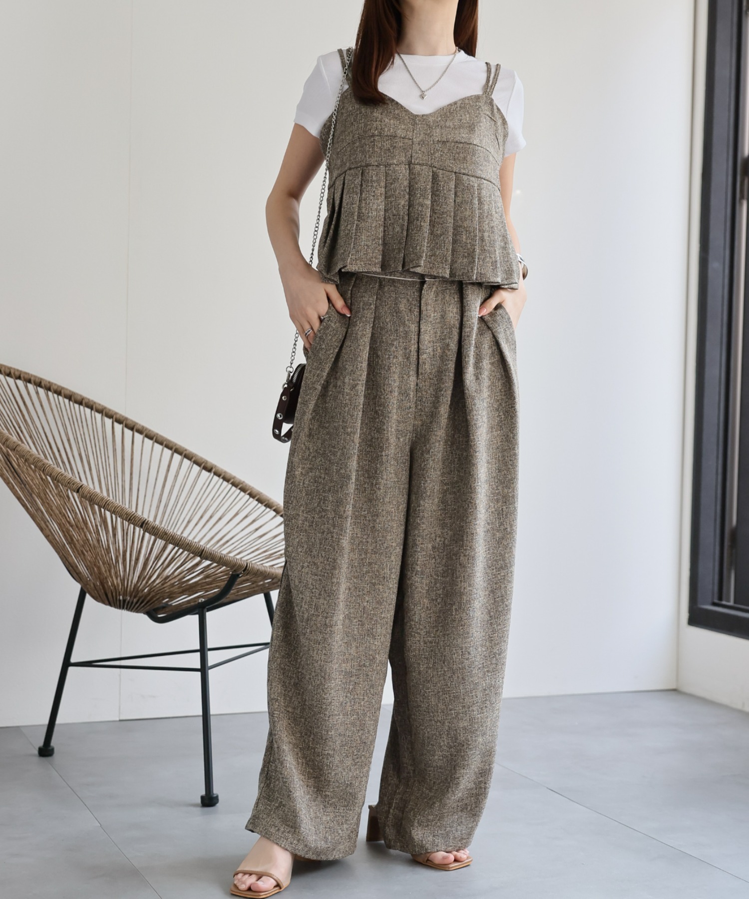 model：162cm 着用サイズ：F