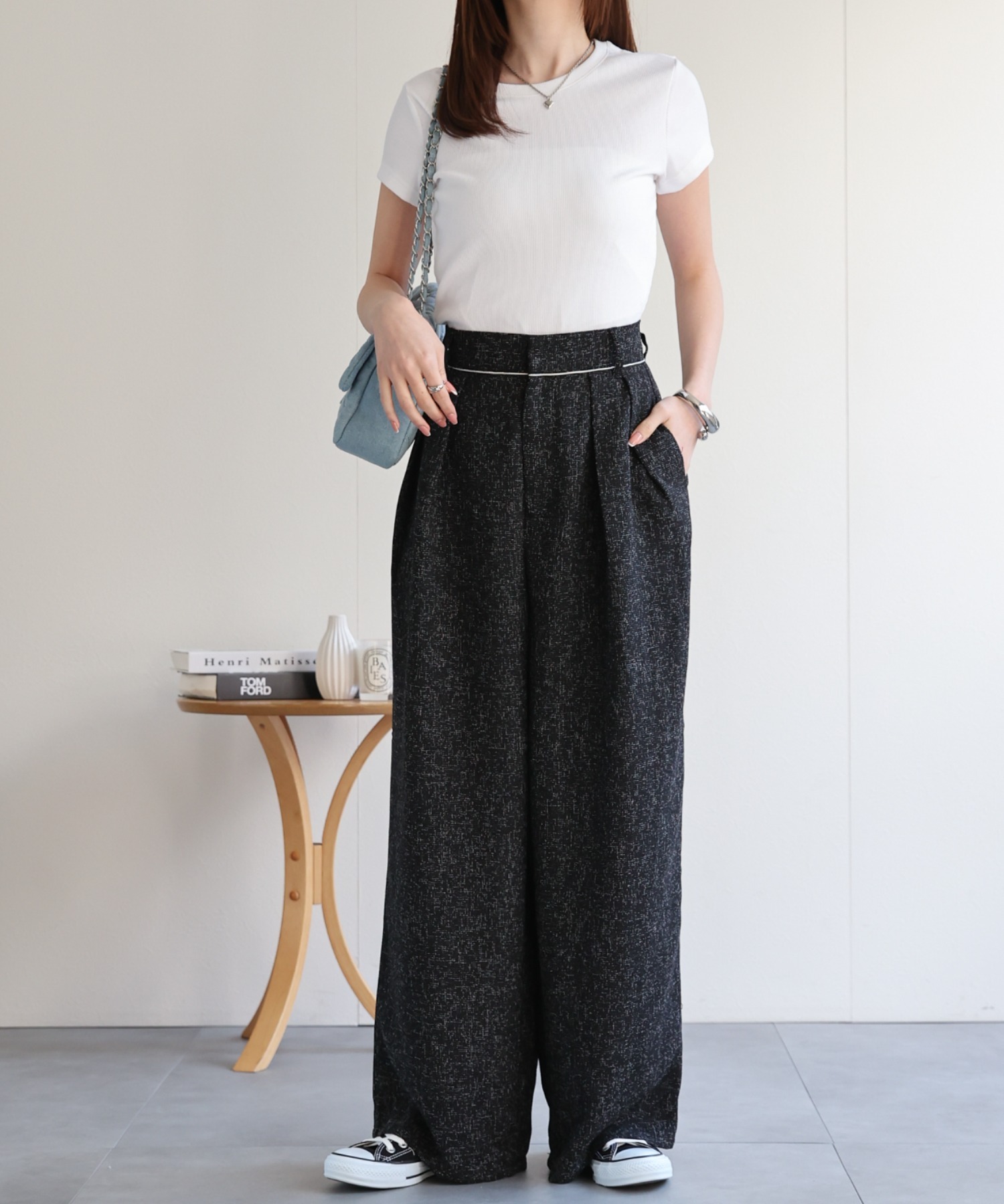model：162cm 着用サイズ：F